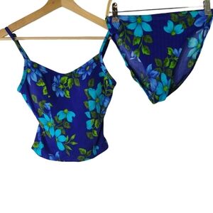 90s retro tankini swimsuit- Womens size 12